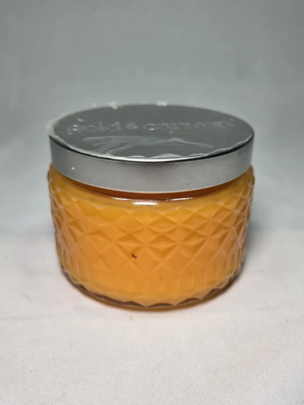 NEW Gold Canyon Pineapple Orchid 8 oz Candle 2 wick Heritage Diamond Jar RARE